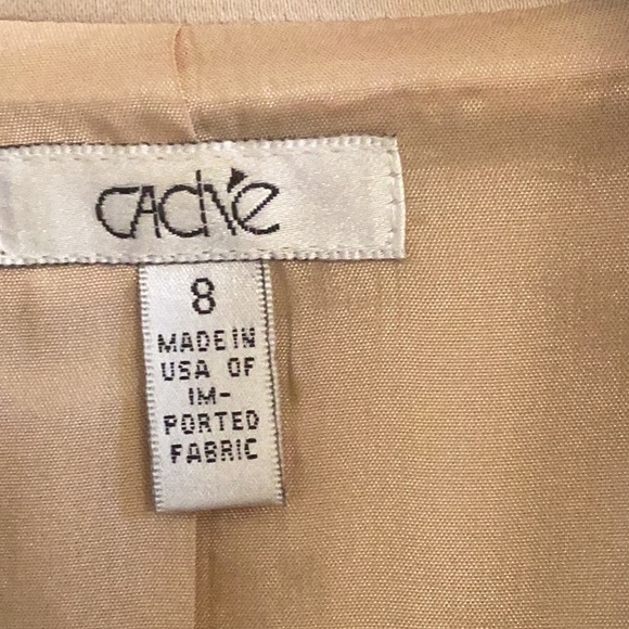 Cache Vintage Creamy Tan Jacket w/ Studded Front - Picture 12 of 15